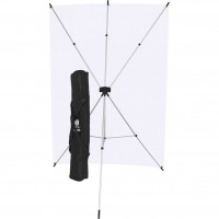 Westcott 577K – X-Drop Λευκό Υφασμάτινο Φόντο 1.52 x 2.13m Kit με X-Drop Stand