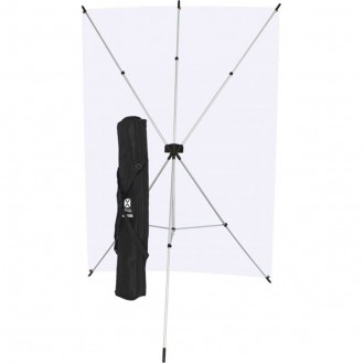Westcott 577K – X-Drop Λευκό Υφασμάτινο Φόντο 1.52 x 2.13m Kit με X-Drop Stand