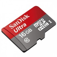 SanDisk SDSQUNC-016G-GN6MA Ultra Android micro DFHC/MicroSDXC 16GB + SD Adapter