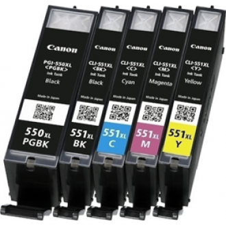 Μελάνι CANON Συμβατό PGI550/CLI-551 XL Πεντάδα/Pack Σελίδες:695 Black