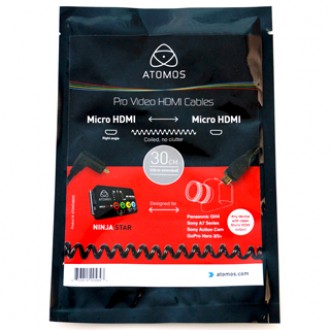 Atomos Σπιράλ Καλώδιο 30cm - Micro HDMI to Micro HDMI