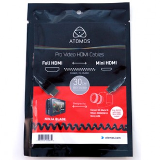 Atomos Σπιράλ Καλώδιο 30cm - Full HDMI to Mini HDMI