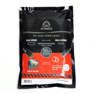 Atomos Σπιράλ Καλώδιο 50cm - Full HDMI to Mini HDMI